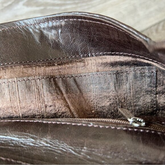 Calonge Brown Braided Leather Tote Bag - Picture 15 of 16